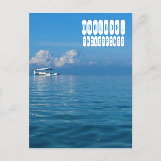 Moalboal Beach Briefkaart (Voorkant)