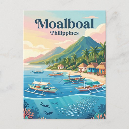 Moalboal Filipijnen Briefkaart (Voorkant)