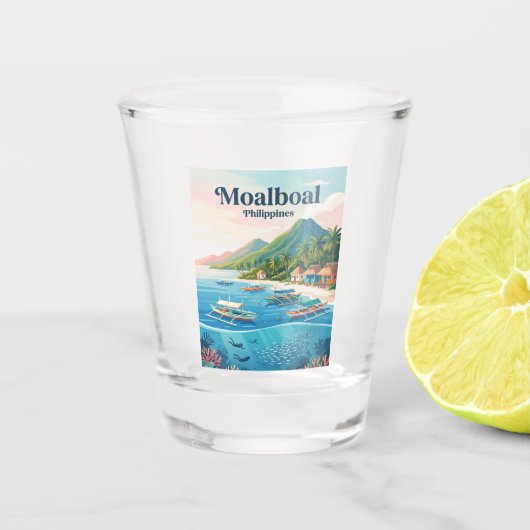 Moalboal Filipijnen Shot Glas (Voorkant)