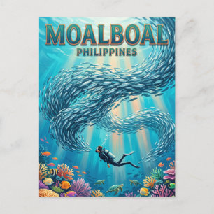 Moalboal Sardine Run Filipijnen Briefkaart