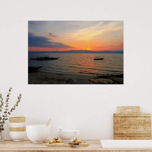 Moalboal Sunset Poster (Keuken)