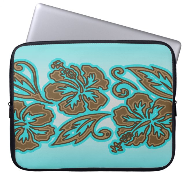 Moana Hibiscus Hawaiian Neopree Wetsuit Laptop Sleeve (Voorkant)