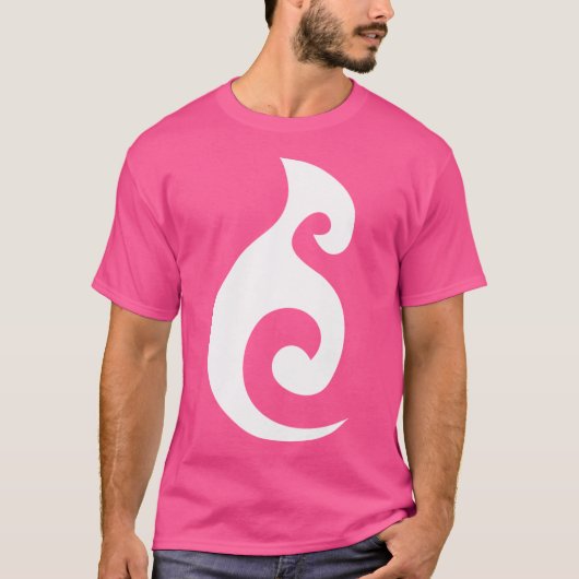 Moana Ocean Maori symbool wit T-shirt (Voorkant)