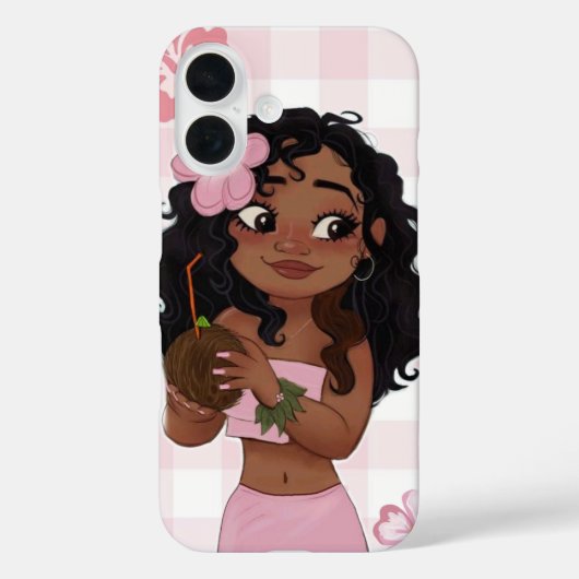 Moana Pink phone case (Achterkant)