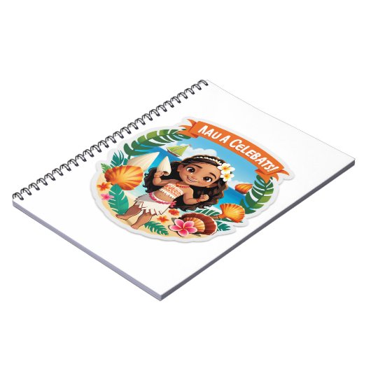 Moana’s Island Birthday Vibes! Notitieboek (Linkerzijde)