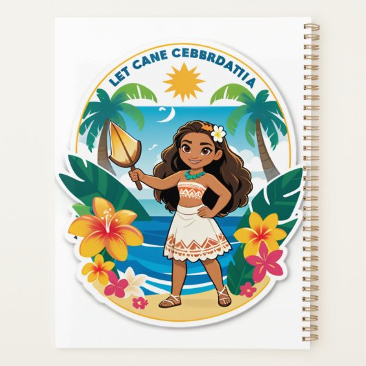 Moana’s Island Birthday Vibes! Planner (Achterkant)