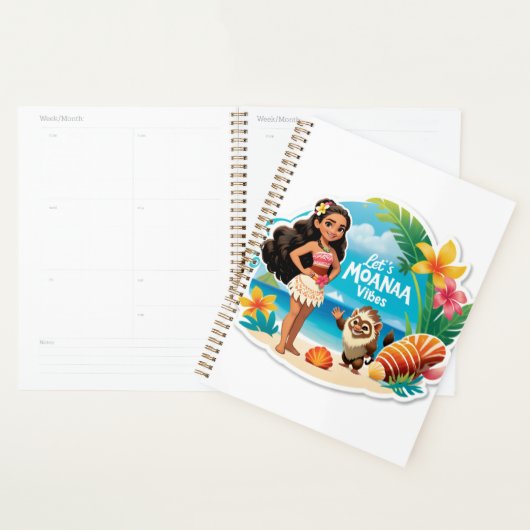 Moana's Eiland Verjaardagsvibes! Planner (Display)