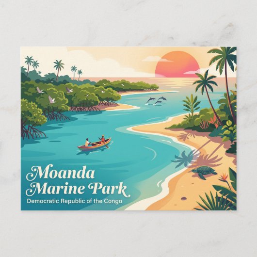 Moanda Marine Park Briefkaart (Voorkant)