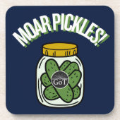 Moar Pickles! Beverage Coaster Bier Onderzetter (Voorkant)