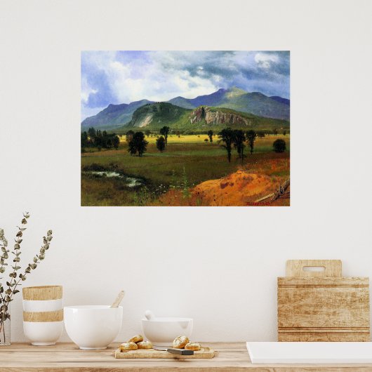 Moat Mountain, New Hampshire Bierstadt Poster (Keuken)
