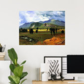 Moat Mountain, New Hampshire Bierstadt Poster (Thuiskantoor)