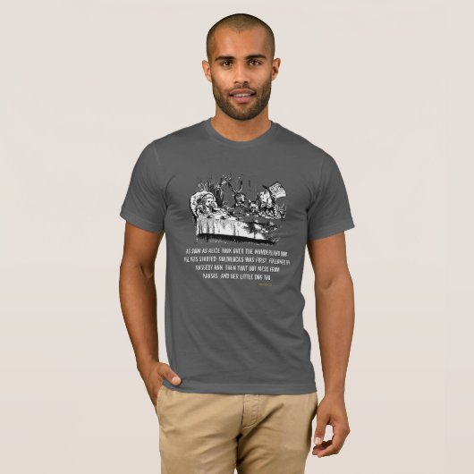 Mob Boss Alice (In Wonderland) Grappige Mannen T-s T-shirt (Voorkant volledig)