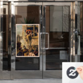 Mob Justice on Saint Bartholomew Day Massacre Raamsticker (Kantoordeur)