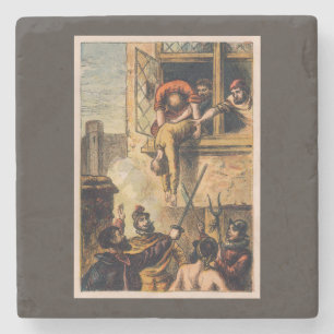 Mob Justice on Saint Bartholomew Day Massacre Stenen Onderzetter