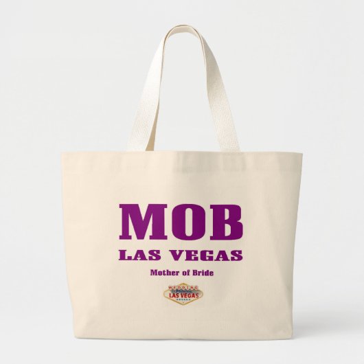 MOB "Moeder van Bride" Las Vegas Classic Canvas ta Grote Tote Bag (Voorkant)