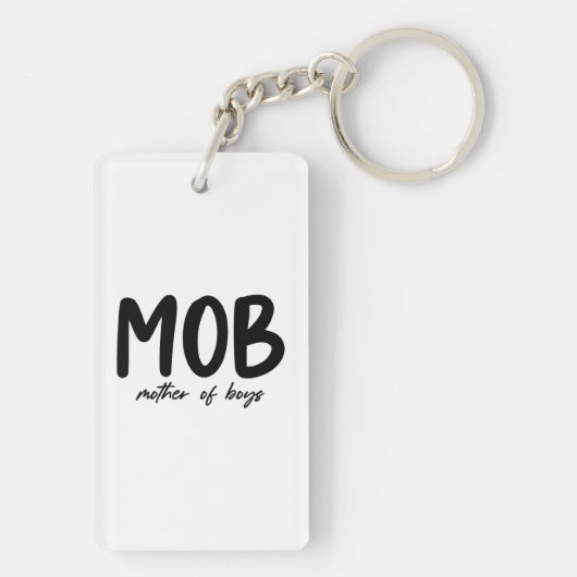 MOB-moeder van de boeien Minimale Moederdag Sleutelhanger (achterkant)