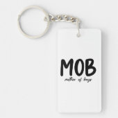 MOB-moeder van de boeien Minimale Moederdag Sleutelhanger (Voorkant)