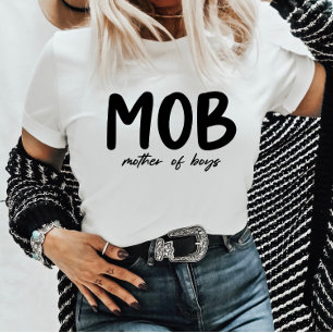 MOB-moeder van de boeien Minimale Moederdag T-shirt