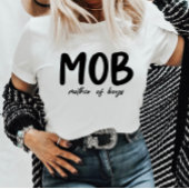 MOB-moeder van de boeien Minimale Moederdag T-shirt