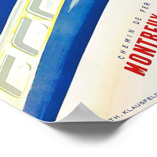 MOB Montreux Oberland Bernois  Zwitsers reizen Poster (Hoek)