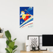 MOB Montreux Oberland Bernois  Zwitsers reizen Poster (Thuiskantoor)