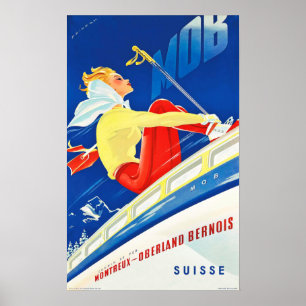 MOB Montreux Oberland Bernois  Zwitsers reizen Poster