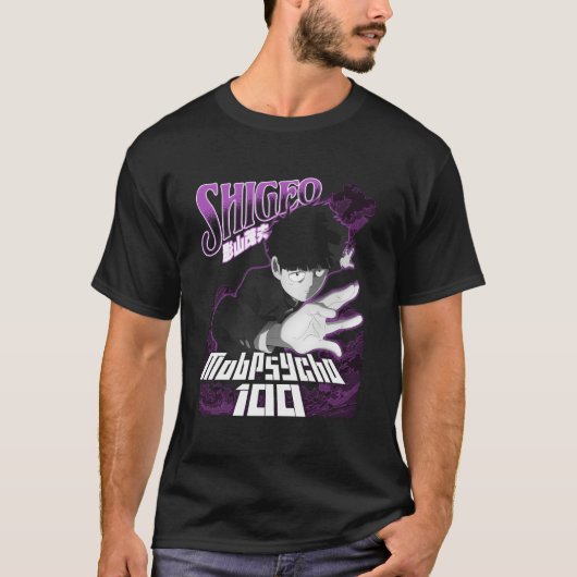 Mob Psycho 100 Shigeo Paars T-shirt (Voorkant)