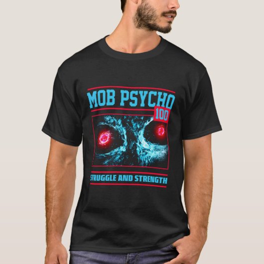 Mob Psycho 100 Worsteling en Kracht T-shirt (Voorkant)