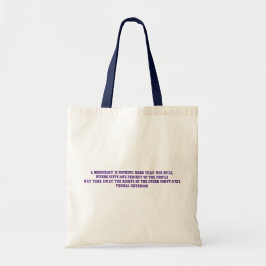 Mob-regel Tote Bag (Voorkant)