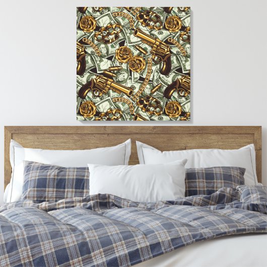 Mob Ties Canvas Print (Insitu (Slaapkamer))