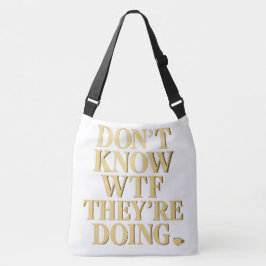 Mob Wife Energie: “Geen Flauw Benul” Design Crossbody Tas