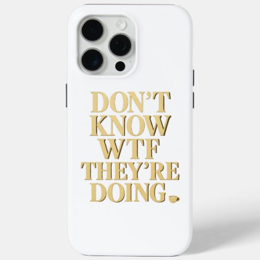 Mob Wife Energie: “Geen Flauw Idee” Design Case-Mate iPhone Case (Achterkant)