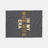 Mob Wife Era Shirt Swea Funny Gift For Women  Fleece Deken (Voorkant (Horizontaal))