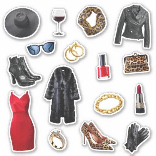 Mob Wife Esthetische Stickers | Journal Stickers (Voorkant)
