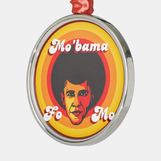 Mo'bama kerstversiering metalen ornament (Links)