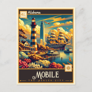 Mobiel, Alabama    Briefkaart