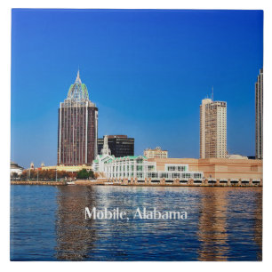 Mobiel, alabama cityscape tegeltje