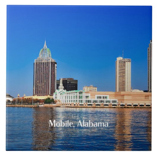 Mobiel, alabama cityscape tegeltje (Voorkant)