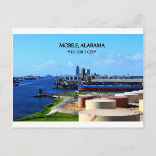 MOBIEL, ALABAMA - de Stad van de Haven Briefkaart