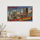 Mobiel, Alabama - Grote Letter-scènes Poster (Keuken)