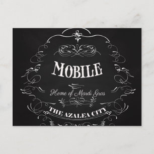 Mobiel, Alabama - Huis van de Mardi Gras Briefkaart
