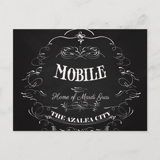 Mobiel, Alabama - Huis van de Mardi Gras Briefkaart (Voorkant)