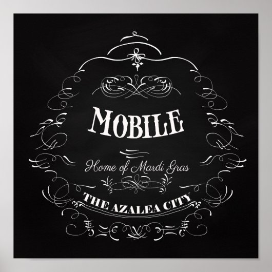 Mobiel, Alabama - Huis van de Mardi Gras Poster (Voorkant)