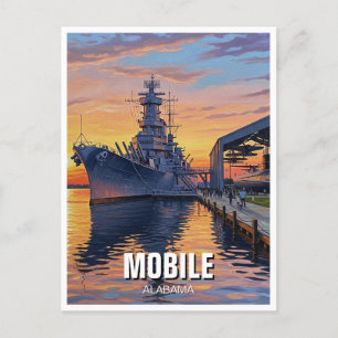 Mobiel Alabama Reizen Briefkaart