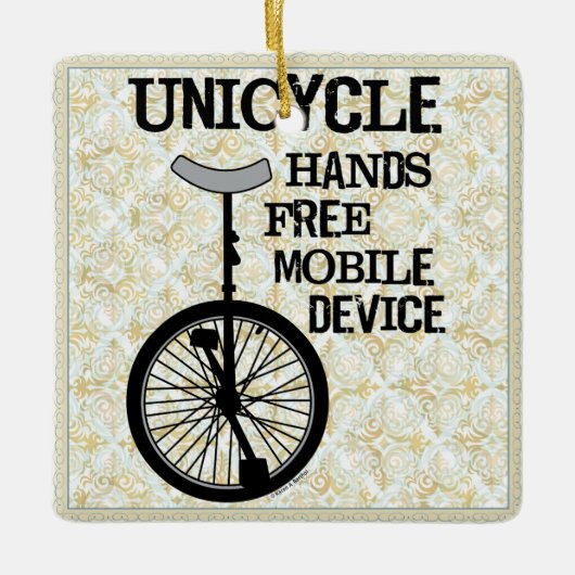 Mobiel apparaat vet keramisch ornament (Voorkant)