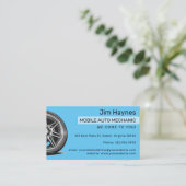 Mobiel Auto Mechanisch Automobiel Wiel Visitekaartje (Staand voorkant)