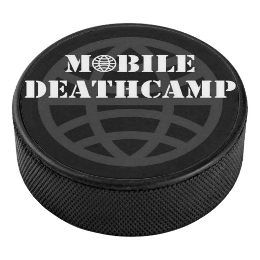 Mobiel doodkamp "Wereldbol-hockey puck" Hockey Puck (3/4)