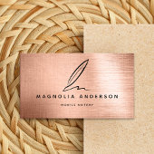 Mobiel edelmetalen Roos met goudpenseel Visitekaartje