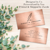 Mobiel edelmetalen Roos met goudpenseel Visitekaartje