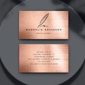 Mobiel edelmetalen Roos met goudpenseel Visitekaartje